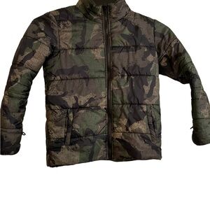Kids Camouflage Puffer Jacket